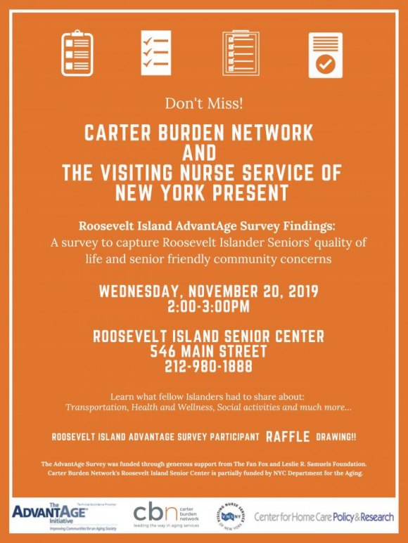 November 20th, AdvantAge Survey Findings, CBN/RI Senior Center November 20th, AdvantAge Survey Findings, CBN/RI Senior Center